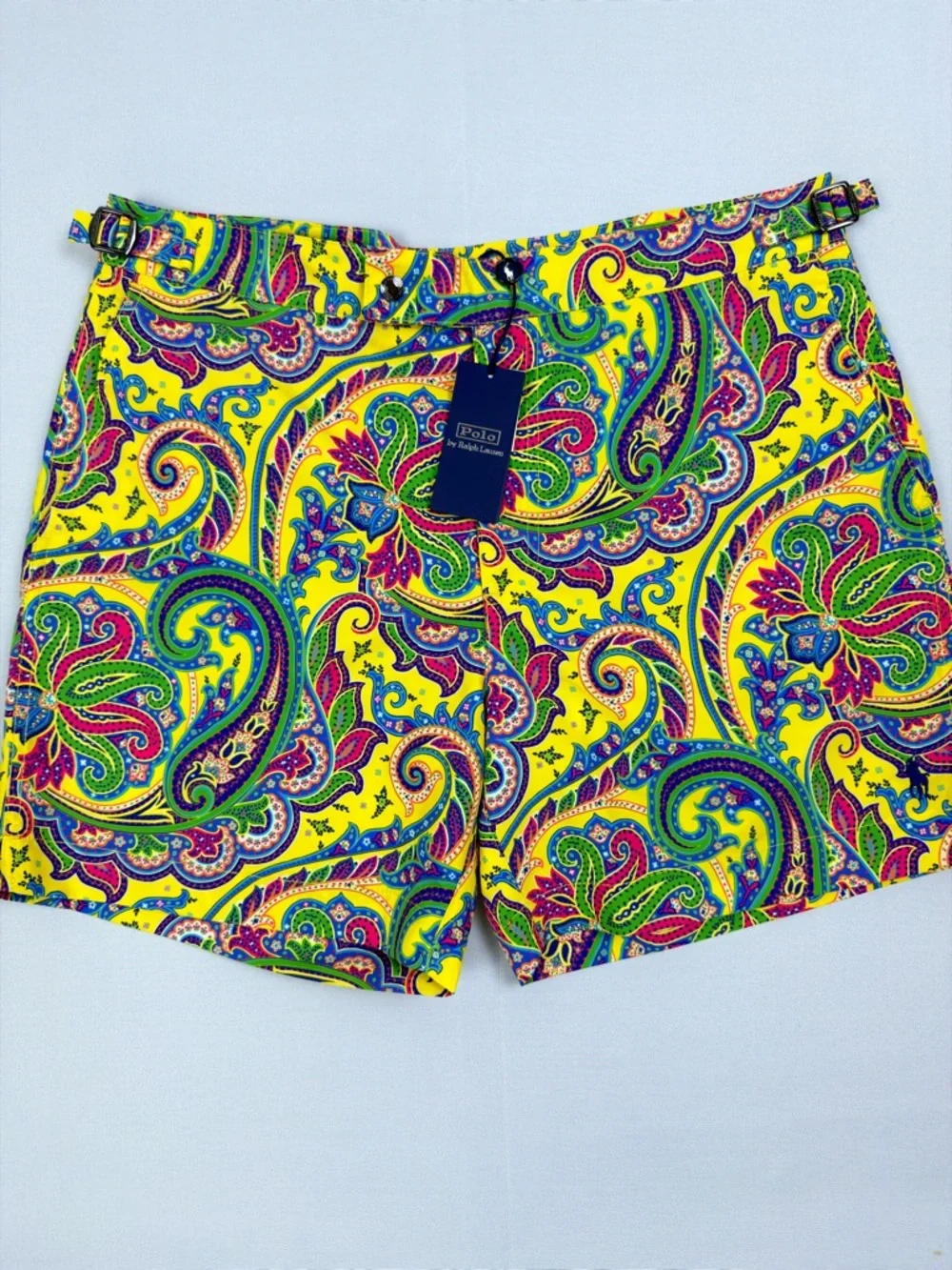 Polo Ralph Lauren Monaco 5.75” Paisley Swim Trunks NWT Size 33